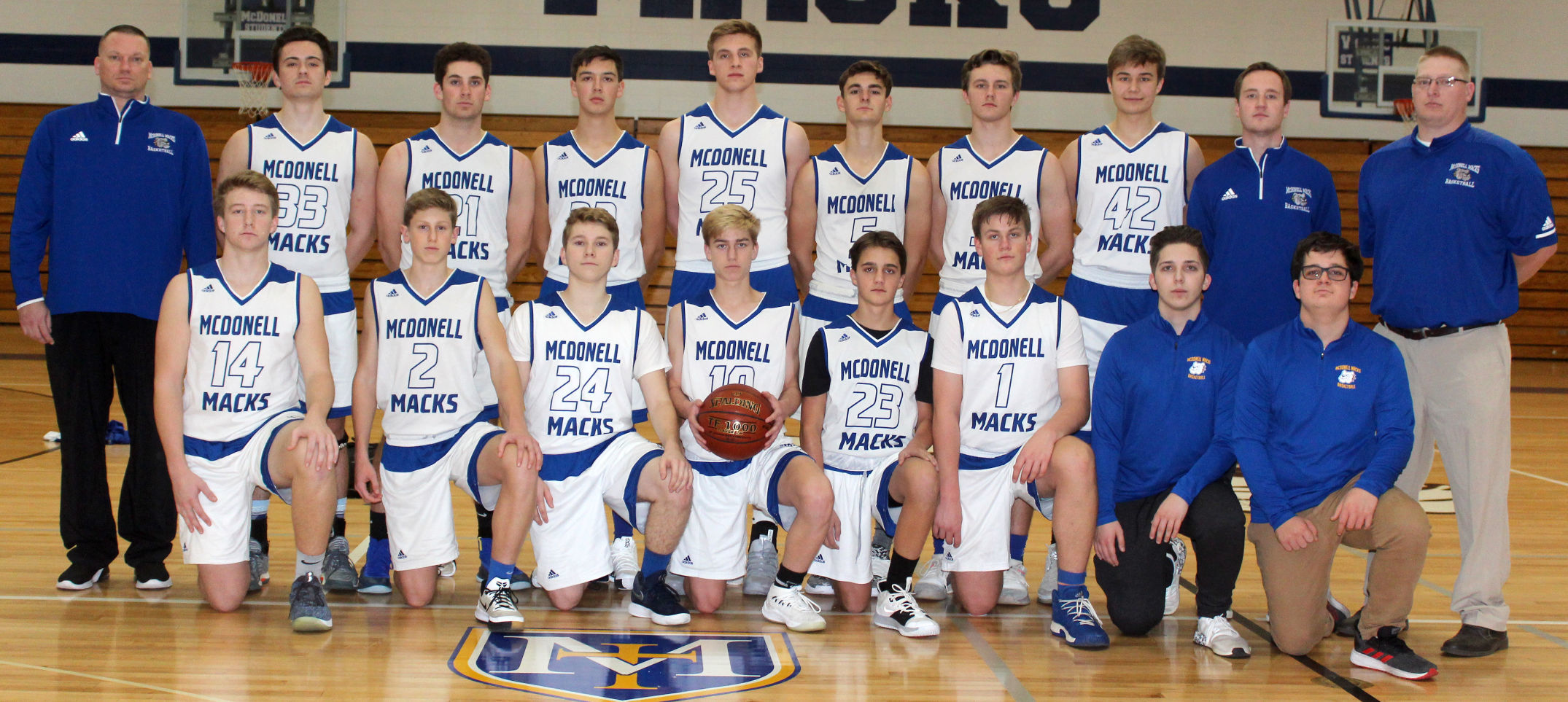 2019-20 McDonell Boys Basketball Team